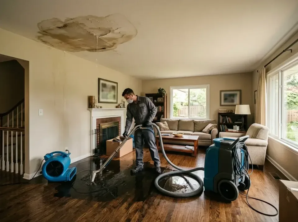 attic-pipe-burst-ceiling-drip-008 — frequently asked questions, Water Damage Restoration & Carpet Care in Warren, MI